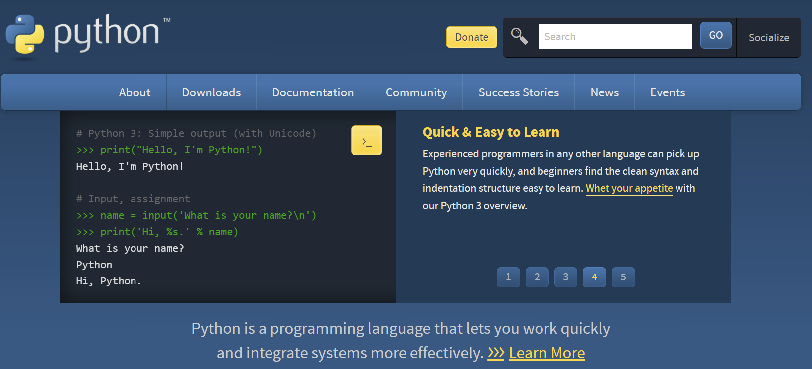 Python Website